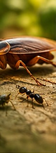 Cockroaches and ants treatment visual